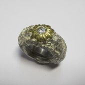 "Lava" – Silber, Gold, Brillant – sieht jemand ein Edelweiß?